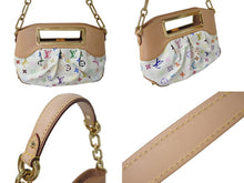 Load image into Gallery viewer, 新品未使用 LOUIS VUITTON ルイヴィトン モノグラムマルチカラー ジュディPM 村上隆 ハンドバッグ M40257 ホワイト 中古 4b000875