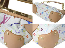 Load image into Gallery viewer, 新品未使用 LOUIS VUITTON ルイヴィトン モノグラムマルチカラー ジュディPM 村上隆 ハンドバッグ M40257 ホワイト 中古 4b000875