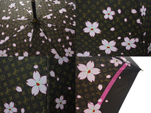 画像をギャラリービューアに読み込む, 新品未使用 LOUIS VUITTON ルイヴィトン バラブリュイ チェリーブロッサム 傘 M92030 プッシュ式 ポリエステル 中古 4b000877