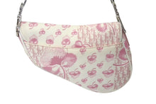 画像をギャラリービューアに読み込む, Christian Dior クリスチャンディオール サドルバッグ ワンショルダーバッグ 07RU1014 ピンク エナメル キャンバス 美品 中古 4b000878