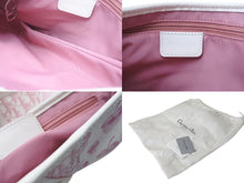 画像をギャラリービューアに読み込む, Christian Dior クリスチャンディオール サドルバッグ ワンショルダーバッグ 07RU1014 ピンク エナメル キャンバス 美品 中古 4b000878
