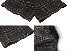 画像をギャラリービューアに読み込む, CHROME HEARTS クロムハーツ 長袖ジップアップシャツ サイズL ダガージップ チェック柄 ブラック シルバー925 美品 中古 4b000881