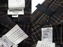 画像をギャラリービューアに読み込む, CHROME HEARTS クロムハーツ 長袖ジップアップシャツ サイズL ダガージップ チェック柄 ブラック シルバー925 美品 中古 4b000881