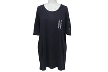 画像をギャラリービューアに読み込む, CHROME HEARTS クロムハーツ オールドクロムハーツ リブT 半袖Ｔシャツ コットン ネイビー ホワイト サイズL 良品 中古 4b000887