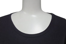 画像をギャラリービューアに読み込む, CHROME HEARTS クロムハーツ オールドクロムハーツ リブT 半袖Ｔシャツ コットン ネイビー ホワイト サイズL 良品 中古 4b000887