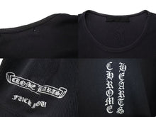 画像をギャラリービューアに読み込む, CHROME HEARTS クロムハーツ オールドクロムハーツ リブT 半袖Ｔシャツ コットン ネイビー ホワイト サイズL 良品 中古 4b000887