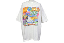 画像をギャラリービューアに読み込む, VINTAGE Hanes BEEFYボディ ヘインズ Tシャツ プリント Eldora Speedway ホワイト サイズXL 美品 中古 4b000893