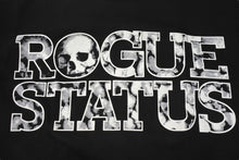 画像をギャラリービューアに読み込む, 新品未使用 ROGUE STATUS ローグステータス 半袖Tシャツ サイズS ロゴプリント スカル ブラック ホワイト 中古 4b000901