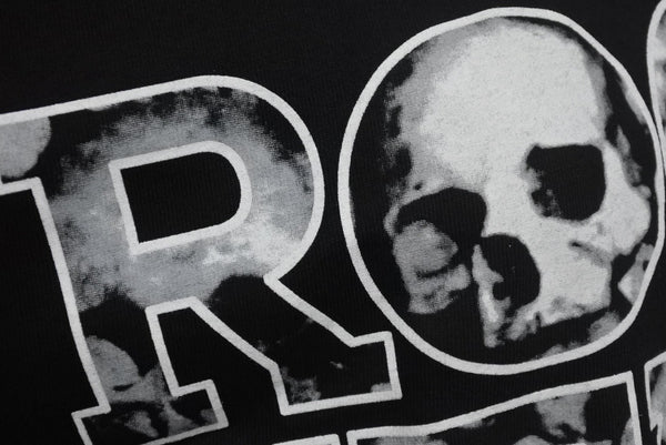 New and unused ROGUE STATUS Short sleeve T-shirt Size S Logo print Skull Black White Used 4b000901