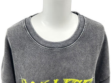 画像をギャラリービューアに読み込む, 新品未使用 SALUTE サルーテ WASHED FLOWER VINTAGE T-SHIRT ヴィンテージ加工 フラワープリント クルーネックTシャツ ブラック サイズM 中古 4b000905