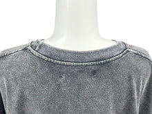 画像をギャラリービューアに読み込む, 新品未使用 SALUTE サルーテ WASHED FLOWER VINTAGE T-SHIRT ヴィンテージ加工 フラワープリント クルーネックTシャツ ブラック サイズM 中古 4b000905