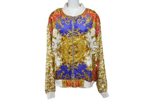 Load image into Gallery viewer, EXPRESS エクスプレス スカーフ柄 ボンバージャケット ブルゾン ホワイト ワンサイズ ポリエステル 美品 中古 4b000910