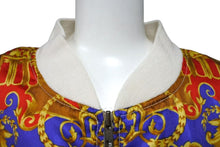 Load image into Gallery viewer, EXPRESS エクスプレス スカーフ柄 ボンバージャケット ブルゾン ホワイト ワンサイズ ポリエステル 美品 中古 4b000910