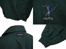 Load image into Gallery viewer, NAUTICA ノーティカ ハーフジップ プルオーバー ゴルフ刺繍 アノラック ジャケット グリーン サイズL ブルゾン 美品 中古 4b000912