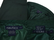 Load image into Gallery viewer, NAUTICA ノーティカ ハーフジップ プルオーバー ゴルフ刺繍 アノラック ジャケット グリーン サイズL ブルゾン 美品 中古 4b000912