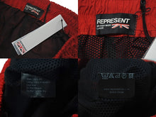 Load image into Gallery viewer, 新品未使用 REPRESENT レプリゼント トラックパンツ シェル ポリエステル イギリス製 レッド サイズL 中古 4b000914