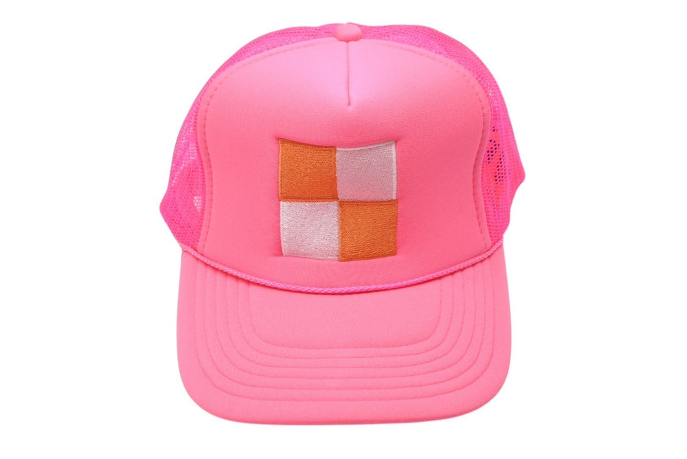 Very good condition Virgil Abloh x MCA Figures of Speech Cap CHECKER BOX PINK HAT Pink Polyester Nylon Used 4b000919