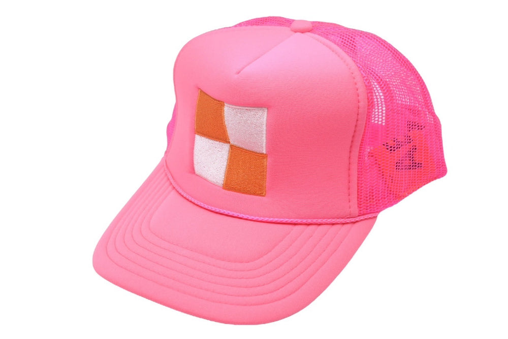 Very good condition Virgil Abloh x MCA Figures of Speech Cap CHECKER BOX PINK HAT Pink Polyester Nylon Used 4b000919
