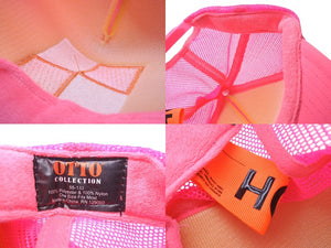 極美品 Virgil Abloh x MCA Figures of Speech キャップ CHECKER BOX PINK HAT ピンク ポリエステル ナイロン 中古 4b000919