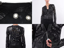 画像をギャラリービューアに読み込む, Christian Dior クリスチャンディオール ガリアーノ期 ミラードレザージャケット サイズ38 ランウェイコレクション ラムスキン 美品 中古 4b000922