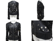 画像をギャラリービューアに読み込む, Christian Dior クリスチャンディオール ガリアーノ期 ミラードレザージャケット サイズ38 ランウェイコレクション ラムスキン 美品 中古 4b000922