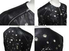 画像をギャラリービューアに読み込む, Christian Dior クリスチャンディオール ガリアーノ期 ミラードレザージャケット サイズ38 ランウェイコレクション ラムスキン 美品 中古 4b000922