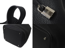 Load image into Gallery viewer, 極美品 HERMES エルメス ピコタンロックMM ハンドバッグ X刻印 トリヨンクレマンス ブラック シルバー金具 中古 4b000926