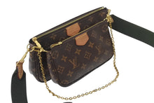 画像をギャラリービューアに読み込む, LOUIS VUITTON ルイヴィトン ミュルティポシェット アクセソワール カーキ ショルダーバッグ モノグラム M44813 美品 中古 4b000929