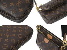 画像をギャラリービューアに読み込む, LOUIS VUITTON ルイヴィトン ミュルティポシェット アクセソワール カーキ ショルダーバッグ モノグラム M44813 美品 中古 4b000929