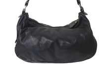 画像をギャラリービューアに読み込む, Christian Dior クリスチャンディオール ガウチョ サドルバッグ ハンドバッグ 16-MA-0067 ブラック レザー 美品 中古 4b000930