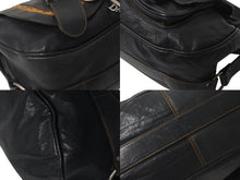 画像をギャラリービューアに読み込む, Christian Dior クリスチャンディオール ガウチョ サドルバッグ ハンドバッグ 16-MA-0067 ブラック レザー 美品 中古 4b000930