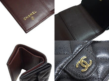 Load image into Gallery viewer, 極美品 CHANEL シャネル クラシック スモール フラップ ウォレット マトラッセ IC キャビアスキン グリーン ゴールド金具 中古 4b000931