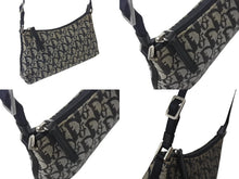 画像をギャラリービューアに読み込む, CHRISTIAN DIOR クリスチャン ディオール ディオールトロッター ショルダーバッグ キャンバス 01RU 0044 ブラック 良品 中古 4b000932