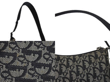 画像をギャラリービューアに読み込む, CHRISTIAN DIOR クリスチャン ディオール ディオールトロッター ショルダーバッグ キャンバス 01RU 0044 ブラック 良品 中古 4b000932