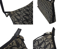 画像をギャラリービューアに読み込む, CHRISTIAN DIOR クリスチャン ディオール ディオールトロッター ショルダーバッグ キャンバス 01RU 0044 ブラック 良品 中古 4b000932