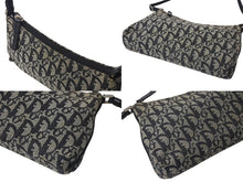 画像をギャラリービューアに読み込む, CHRISTIAN DIOR クリスチャン ディオール ディオールトロッター ショルダーバッグ キャンバス 01RU 0044 ブラック 良品 中古 4b000932