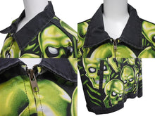 画像をギャラリービューアに読み込む, Supreme シュプリーム Skull pile Work Jacket 18ss スカル デニム ジャケット サイズL シルバー金具 中古 4b000936