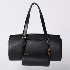 極美品 LOUIS VUITTON ルイヴィトン エピ スフロ ハンドバッグ レザー ノワール M52222 エピレザー ゴールド金具 中古 4a000818