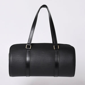 極美品 LOUIS VUITTON ルイヴィトン エピ スフロ ハンドバッグ レザー ノワール M52222 エピレザー ゴールド金具 中古 4a000818
