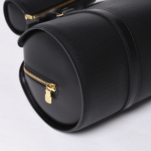 極美品 LOUIS VUITTON ルイヴィトン エピ スフロ ハンドバッグ レザー ノワール M52222 エピレザー ゴールド金具 中古 4a000818