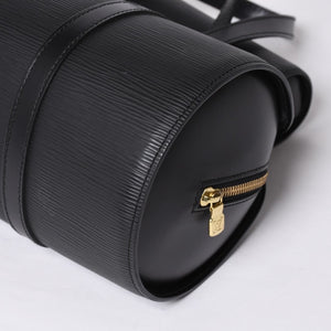 極美品 LOUIS VUITTON ルイヴィトン エピ スフロ ハンドバッグ レザー ノワール M52222 エピレザー ゴールド金具 中古 4a000818