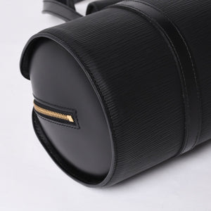 極美品 LOUIS VUITTON ルイヴィトン エピ スフロ ハンドバッグ レザー ノワール M52222 エピレザー ゴールド金具 中古 4a000818