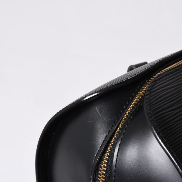 Very Good Condition LOUIS VUITTON Epi Souflo Handbag Leather Noir M52222 Epi Leather Gold Hardware Used 4a000757