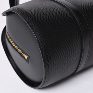 Very Good Condition LOUIS VUITTON Epi Souflo Handbag Leather Noir M52222 Epi Leather Gold Hardware Used 4a000757
