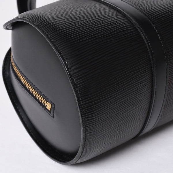 Very Good Condition LOUIS VUITTON Epi Souflo Handbag Leather Noir M52222 Epi Leather Gold Hardware Used 4a000757