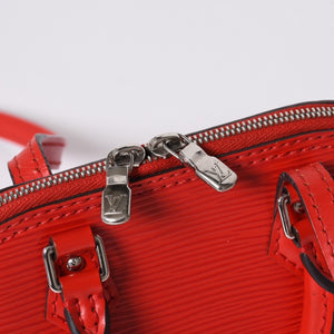 Very Good Condition LOUIS VUITTON Nano Alma Shoulder Bag M50516 Epi Leather Castilian Red Used 4a000719