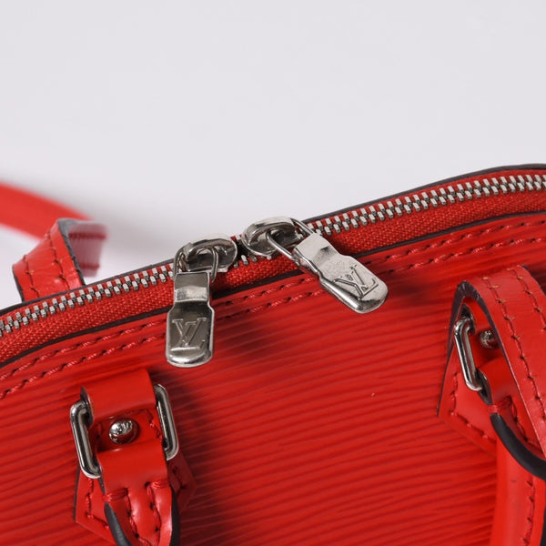 Very Good Condition LOUIS VUITTON Nano Alma Shoulder Bag M50516 Epi Leather Castilian Red Used 4a000719