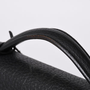 HERMES エルメス サック ア デペッシュ 38 ブリーフケース フィヨルド ブラック ゴールド金具 □H刻印 中古 4a000707