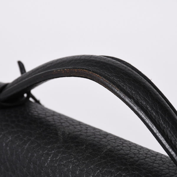 HERMES エルメス サック ア デペッシュ 38 ブリーフケース フィヨルド ブラック ゴールド金具 □H刻印 中古 4a000707