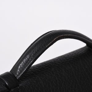 HERMES エルメス サック ア デペッシュ 38 ブリーフケース フィヨルド ブラック ゴールド金具 □H刻印 中古 4a000707